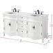 Danville 66 X 36 inch Antique White Bathroom Vanity Cabinet