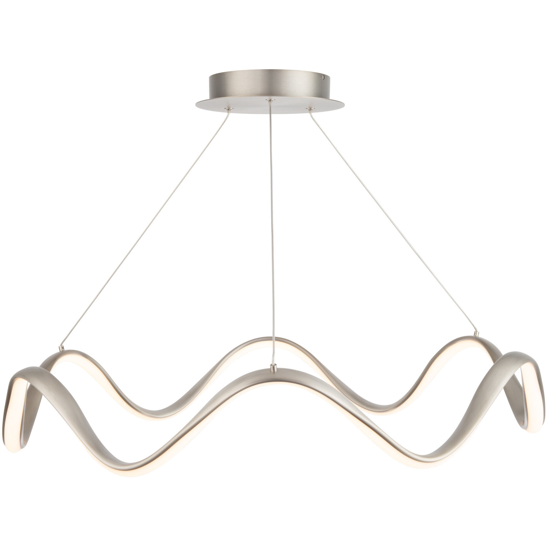 Morae LED 29.88 inch Brushed Nickel  Pendant Ceiling Light, dweLED