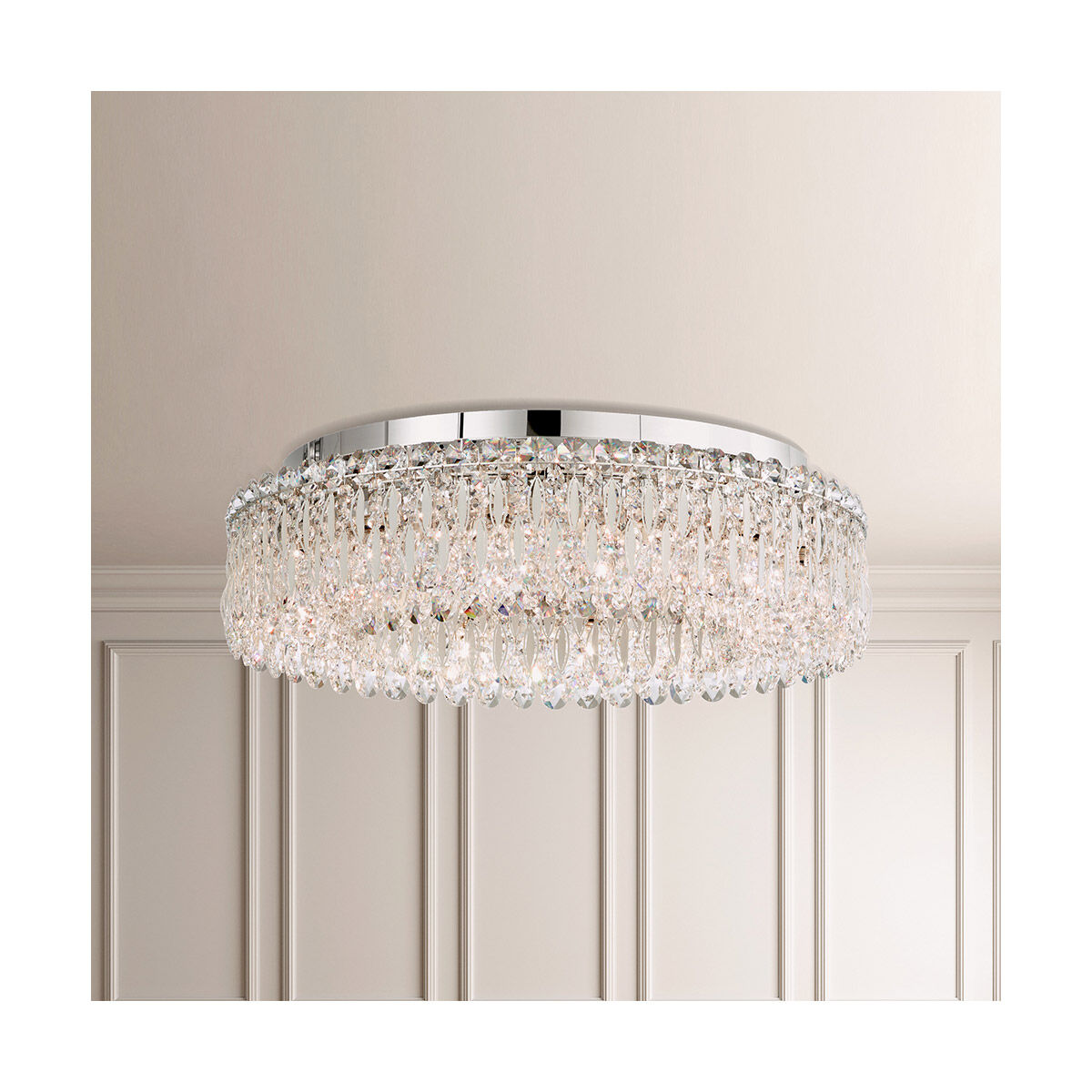 Sarella 12 Light 24 inch White Flush Mount Ceiling Light