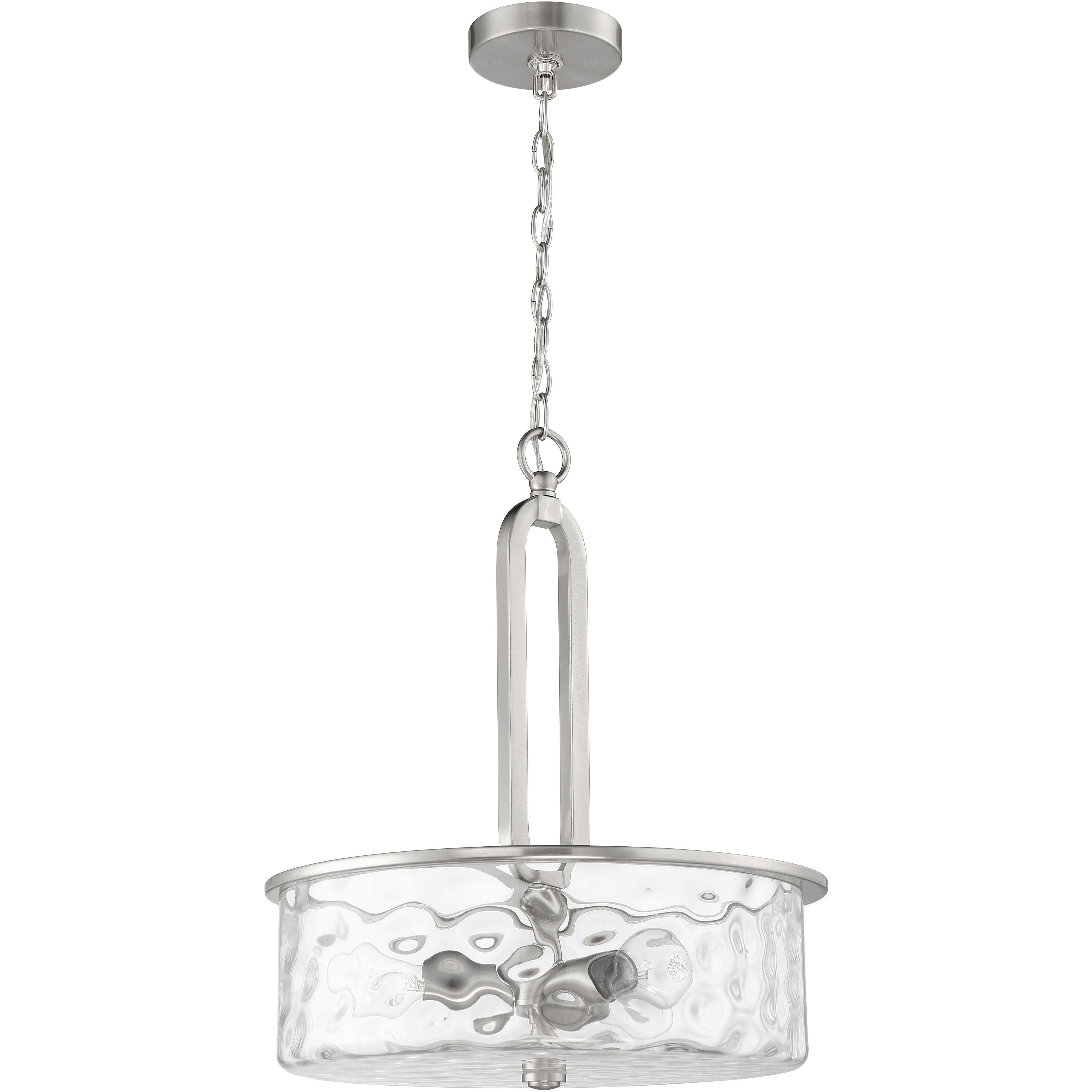 Collins 3 Light 18 inch Brushed Polished Nickel Pendant Ceiling Light