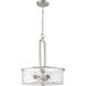 Collins 3 Light 18 inch Brushed Polished Nickel Pendant Ceiling Light