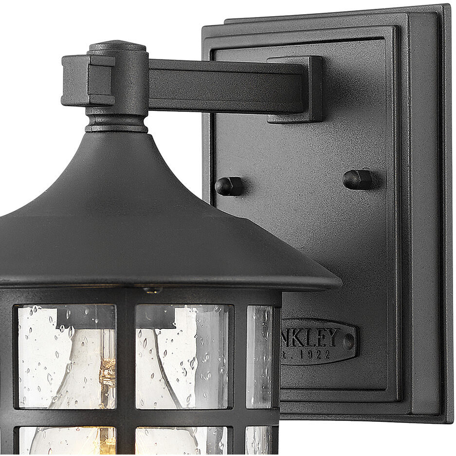 Freeport Coastal Elements Outdoor Wall Mount Lantern in Textured Black