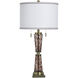 Cameron 32.5 inch 60 watt Trabzon Gold and White Table Lamp Portable Light