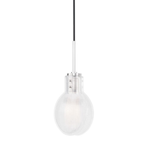 Jenna 1 Light 6.5 inch Polished Nickel Pendant Ceiling Light