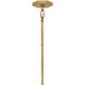 Lisa McDennon Sura 4 Light 16 inch Distressed Brass Pendant Ceiling Light