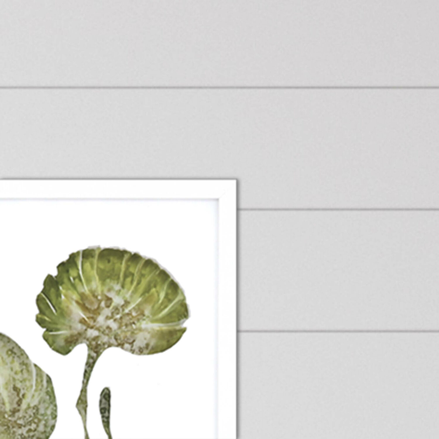 Underwater Living Blue and White and Turquoise and Green Framed Art, The Studio