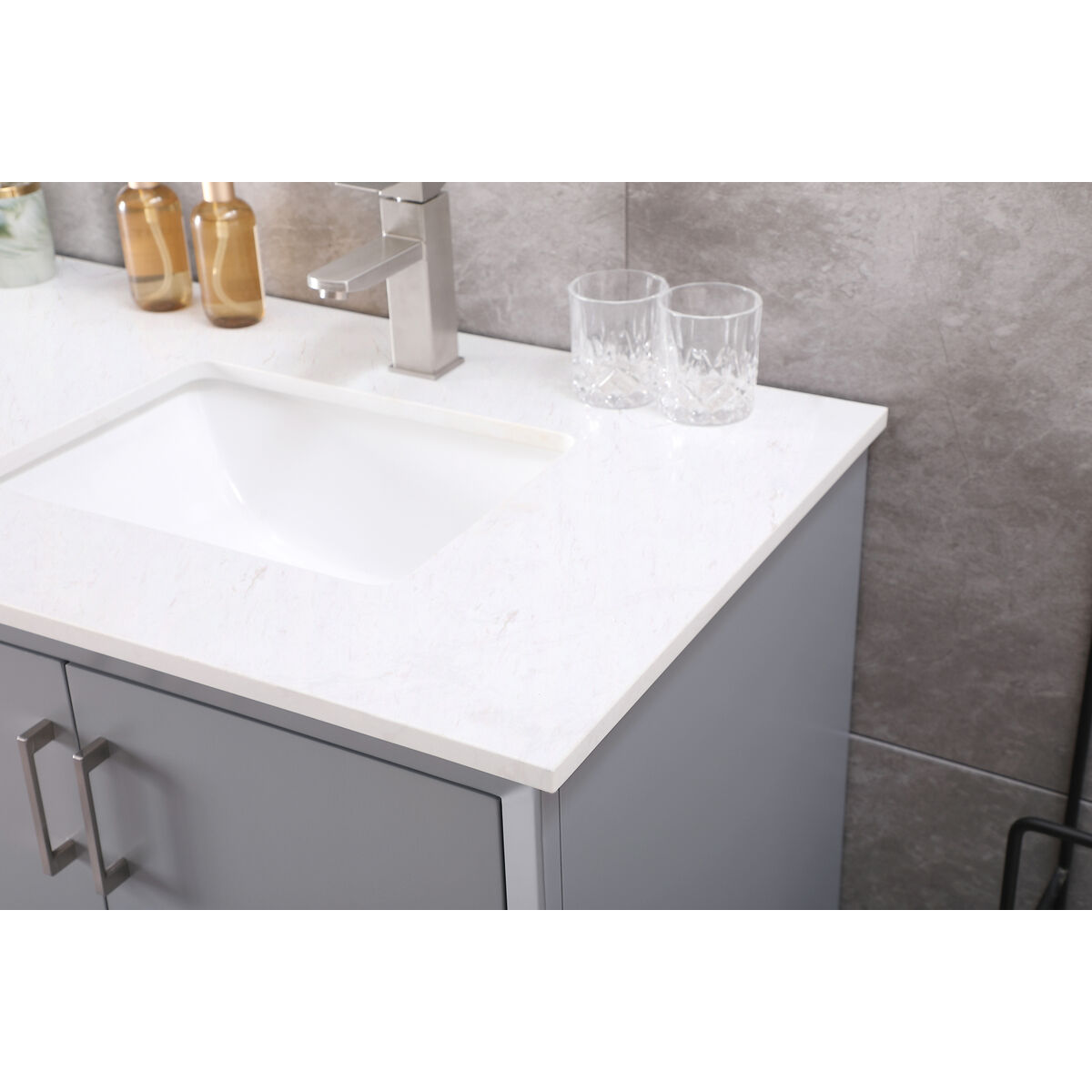Hayes 72 X 22 X 35 inch Grey Vanity Sink Set