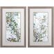 Florals Collection Green Framed Art
