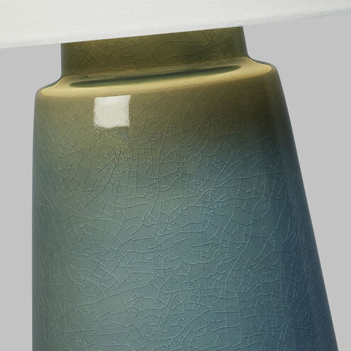 Barbara Barry Vessel 23 inch 9.00 watt Blue Anglia Crackle Table Lamp Portable Light