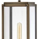 Open Air Max 1 Light 18.5 inch Burnished Bronze Outdoor Post Mount Lantern in Non-LED, Medium