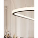 Luna LED 61.5 inch Satin Black Pendant Ceiling Light in 3000K
