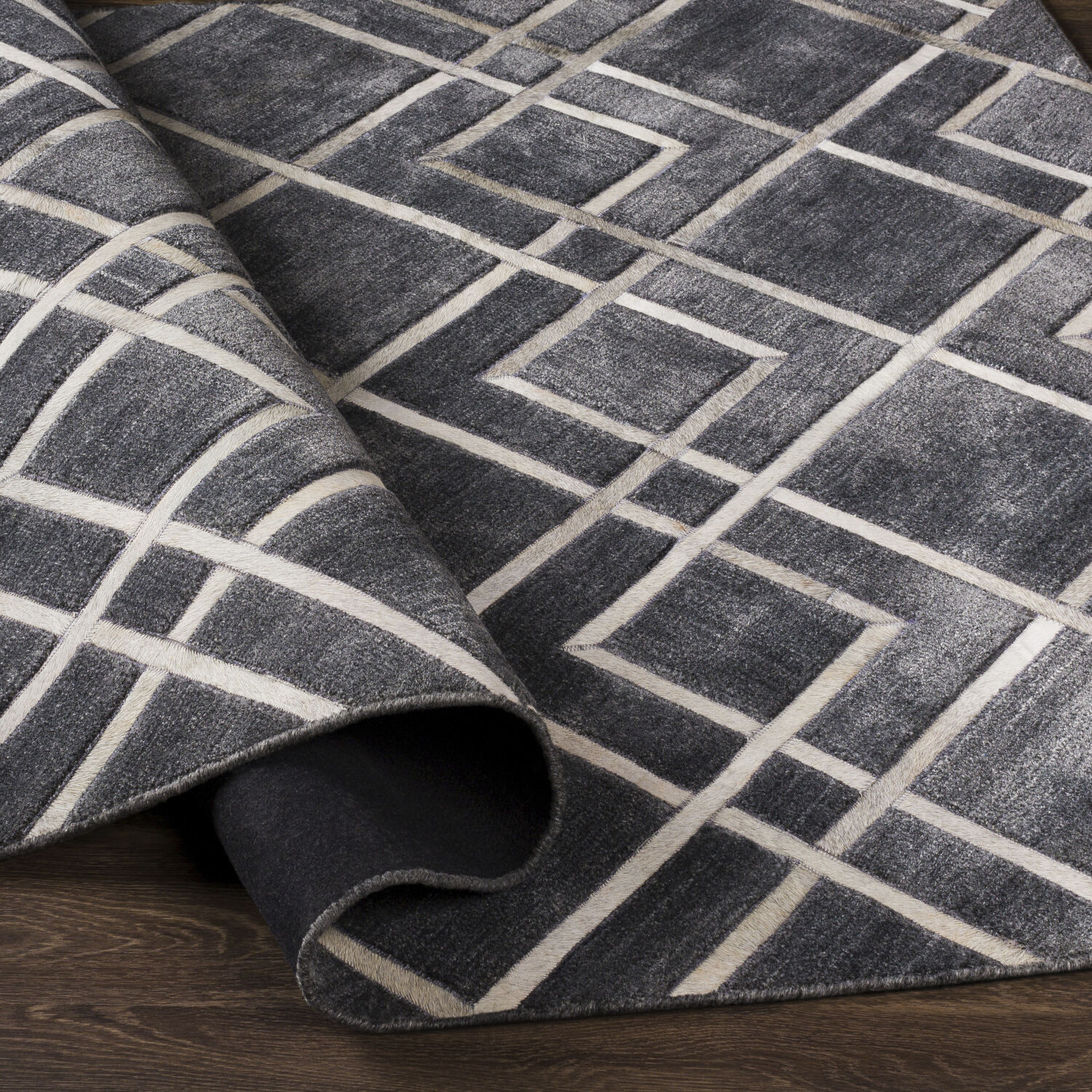 Eloquent 144 X 106 inch Black Rug in 9 X 12, Rectangle