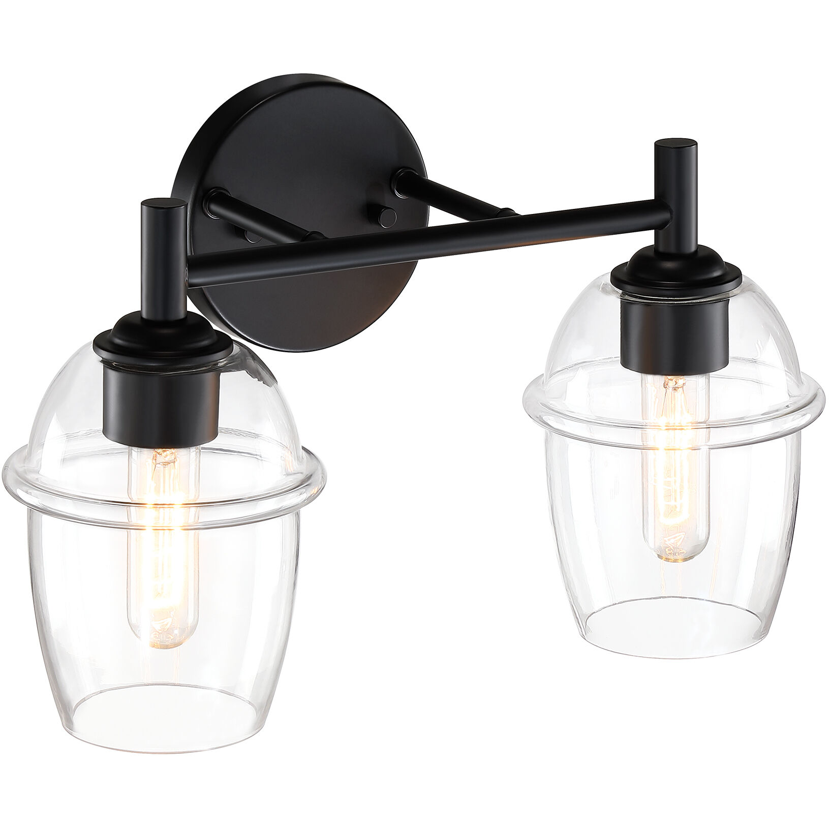 Summer Jazz 2 Light 16 inch Matte Black Vanity Light Wall Light