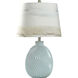 Causeway 26 inch 150 watt Light Blue Table Lamp Portable Light