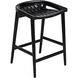 Ronald 28 inch Charcoal Black Counter Stool