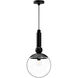 Alora Mood Delilah Pendant Ceiling Light in Matte Black