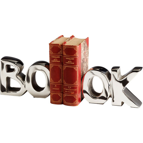 The Book 15 inch Nickel Bookends