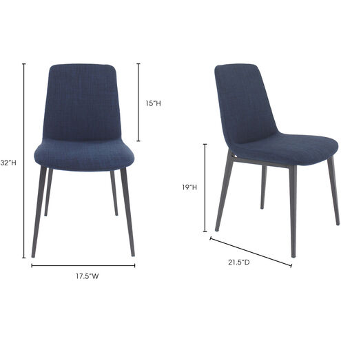 Kito Blue Dining Chair, Set of 2