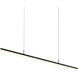 Stiletto LED 59.5 inch Satin Black Pendant Ceiling Light