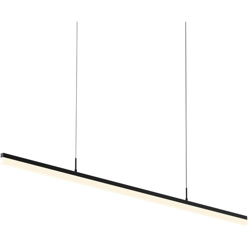 Stiletto LED 59.5 inch Satin Black Pendant Ceiling Light