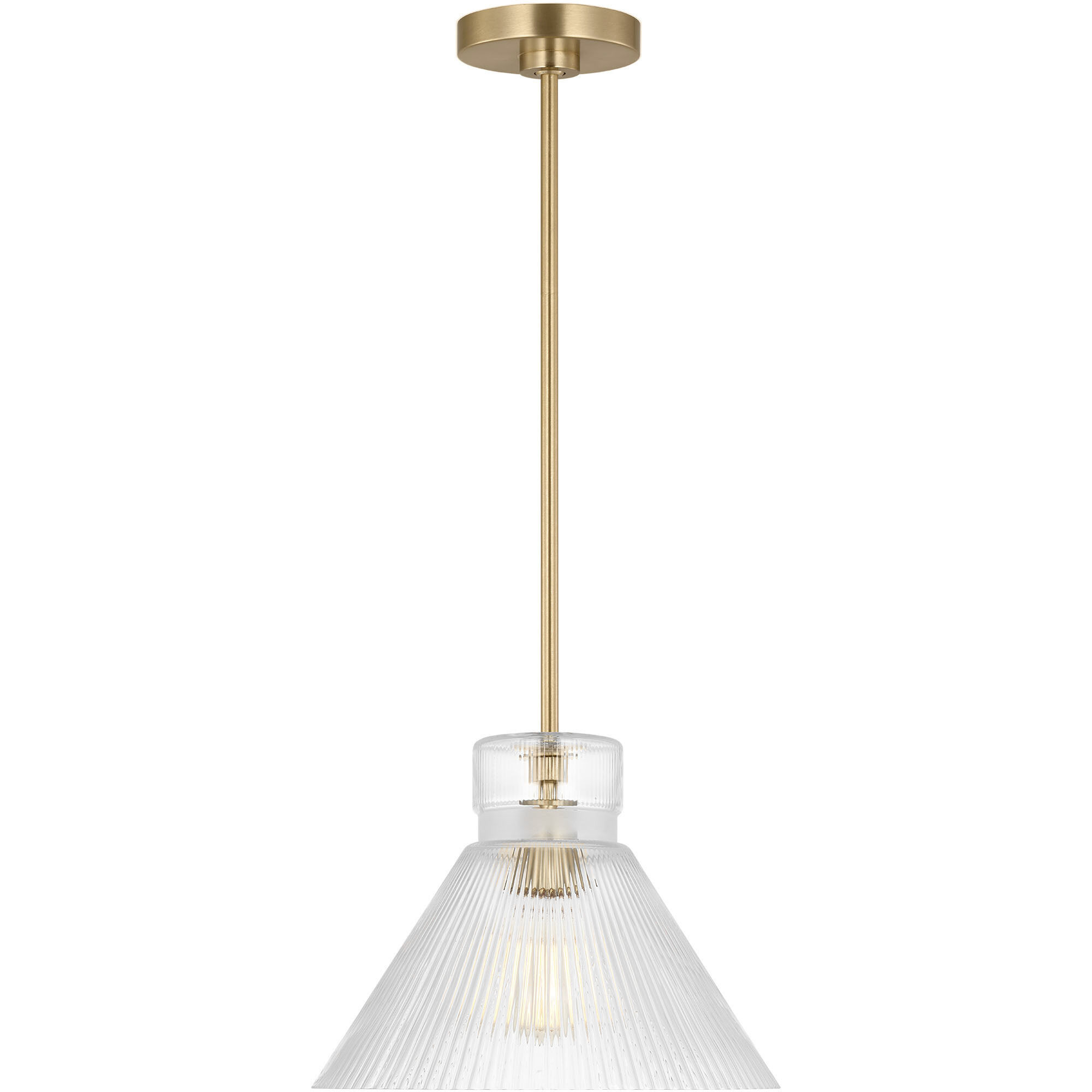 Drew & Jonathan Liouet 1 Light 12 inch Satin Brass Pendant Ceiling Light, Medium