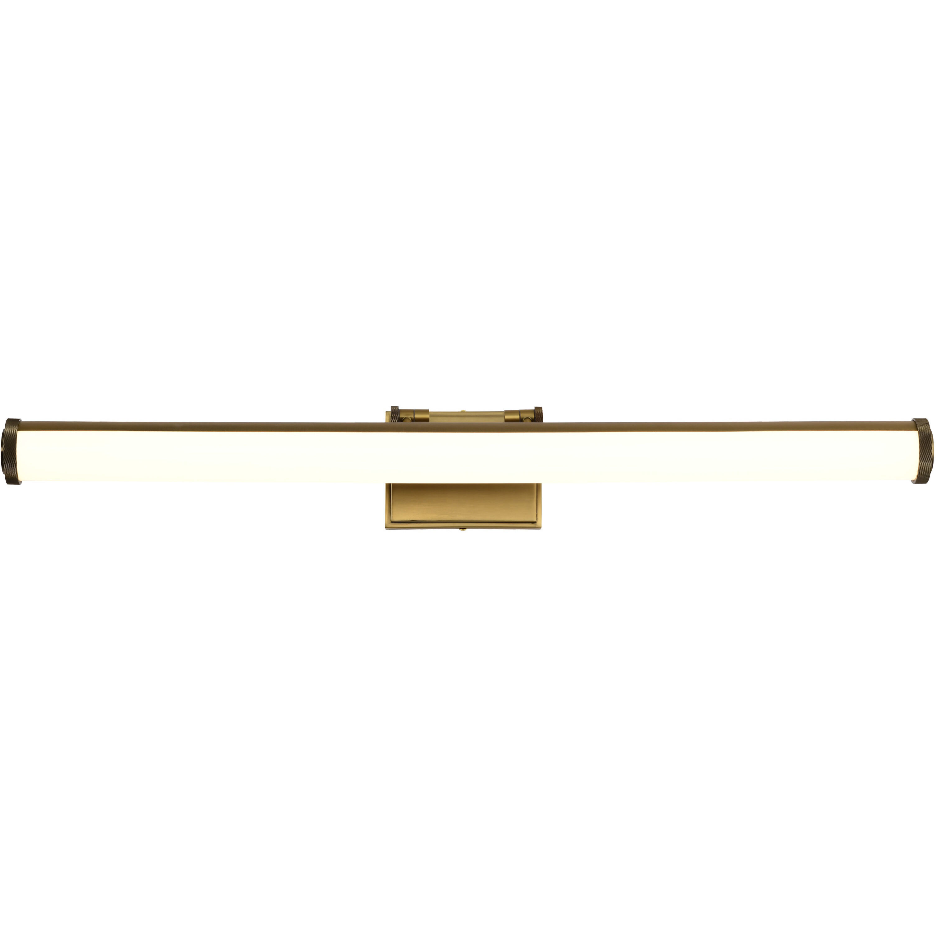 Cora LED 36 inch Vintage Brass Vanity Wall Light