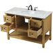 Metropolis 48 X 22 X 34 inch Natural Wood Vanity Sink Set