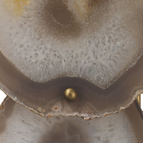 Trinity 1 Light 7 inch Pale Lavender Agate & Antique Brass Wall Sconce Wall Light