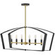 Sammi 6 Light 40 inch Black Chandelier Ceiling Light