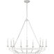 C&M by Chapman & Myers Brighton 9 Light 41.5 inch Aged Pewter Chandelier Ceiling Light