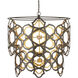 Mauresque 6 Light 32.25 inch Bronze Gold and Contemporary Gold Leaf Chandelier Ceiling Light