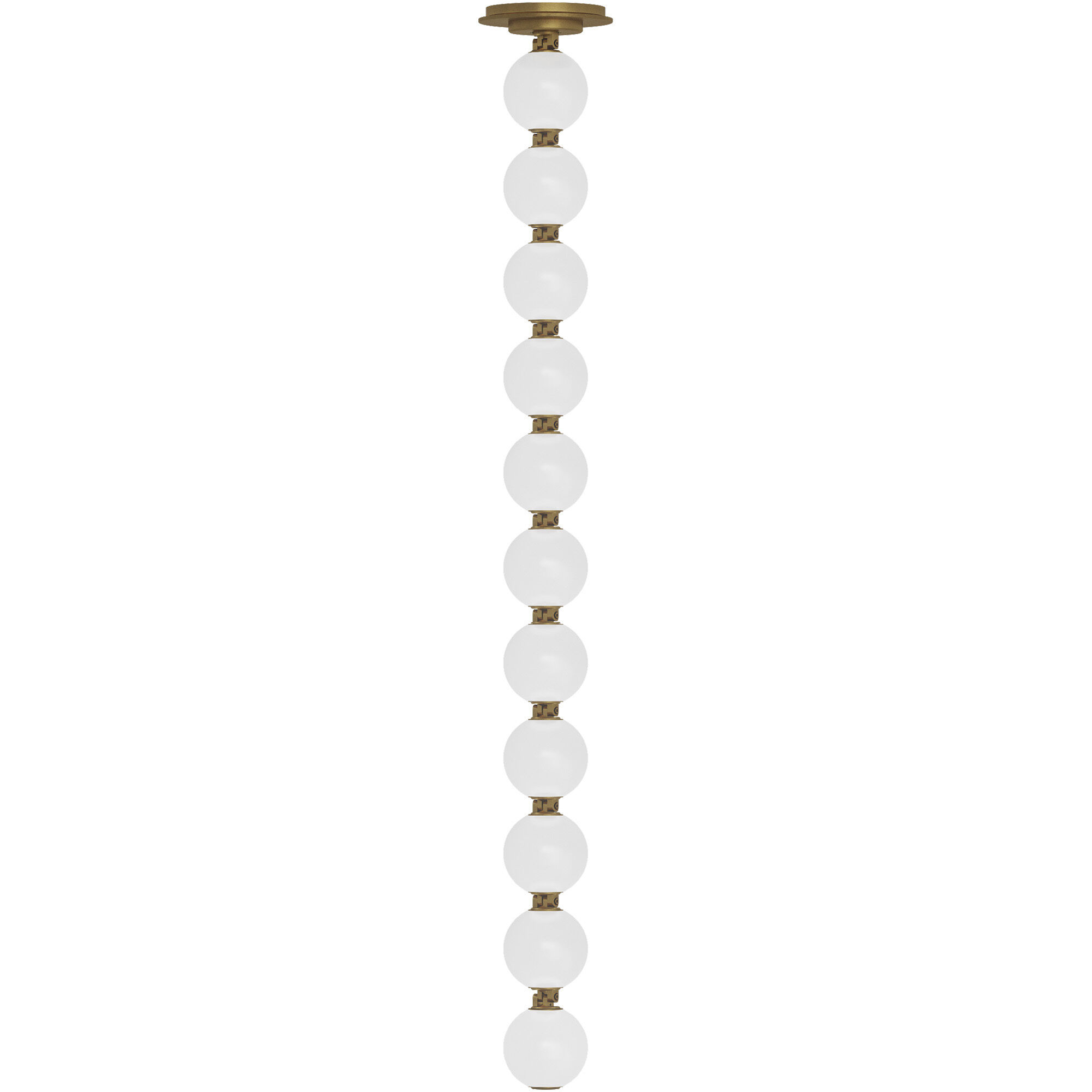 Sean Lavin Perle LED 2.8 inch Natural Brass Line-Voltage Pendant Ceiling Light in 2700K, Remote 277V