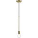 Lansdale 1 Light 5 inch Antique Brass Single Pendant Ceiling Light, Single