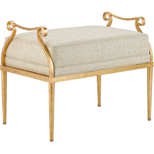 Genevieve 22 inch Grecian Gold Ottoman