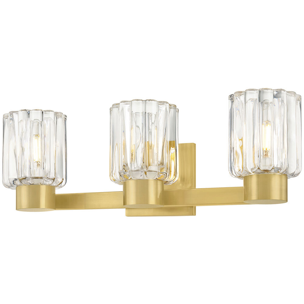 Danae Bath and Vanity Wall Light in Aged Brass
