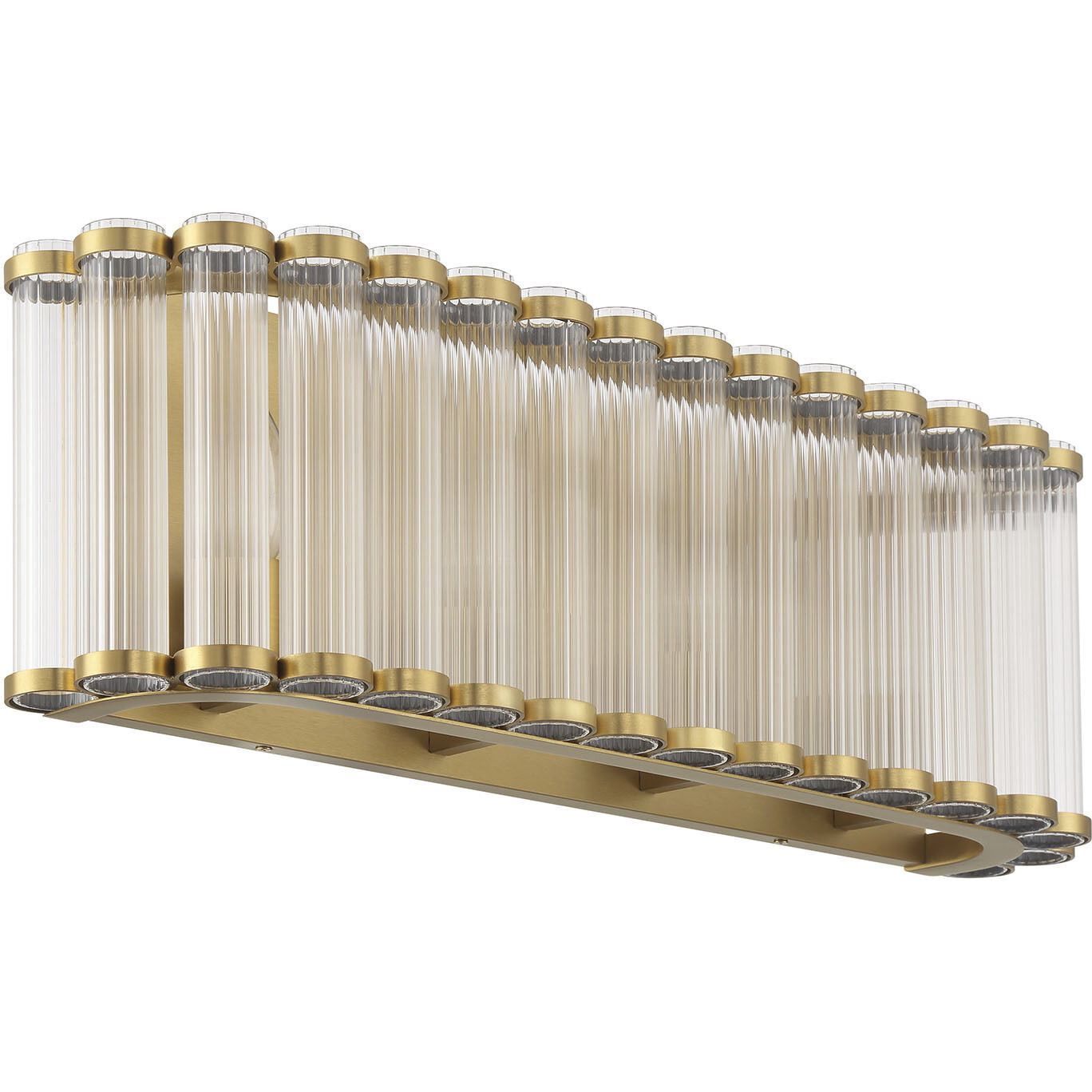 Glasbury 4 Light 23.75 inch Gold Vanity Light Wall Light