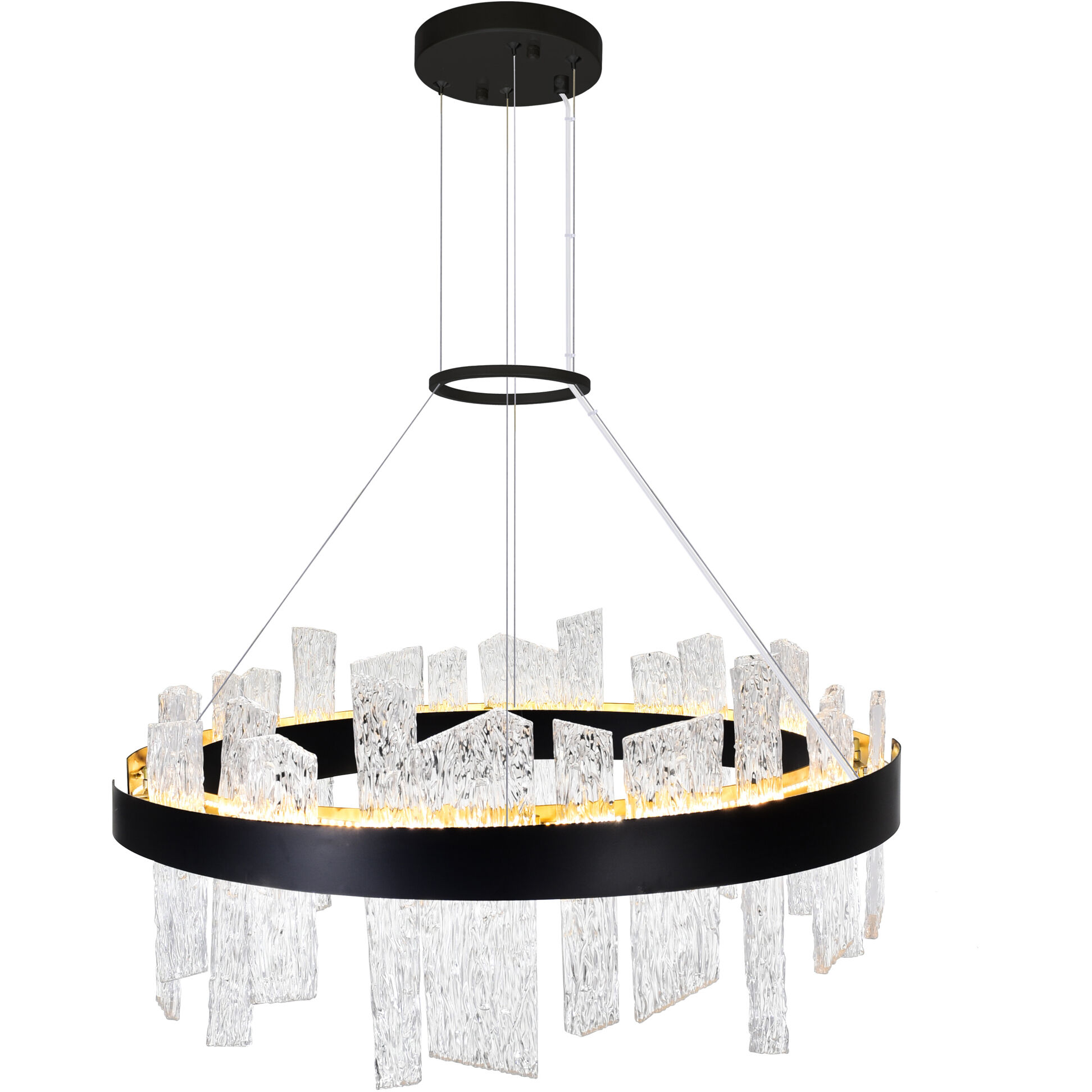 Guadiana LED 32 inch Black Chandelier Ceiling Light