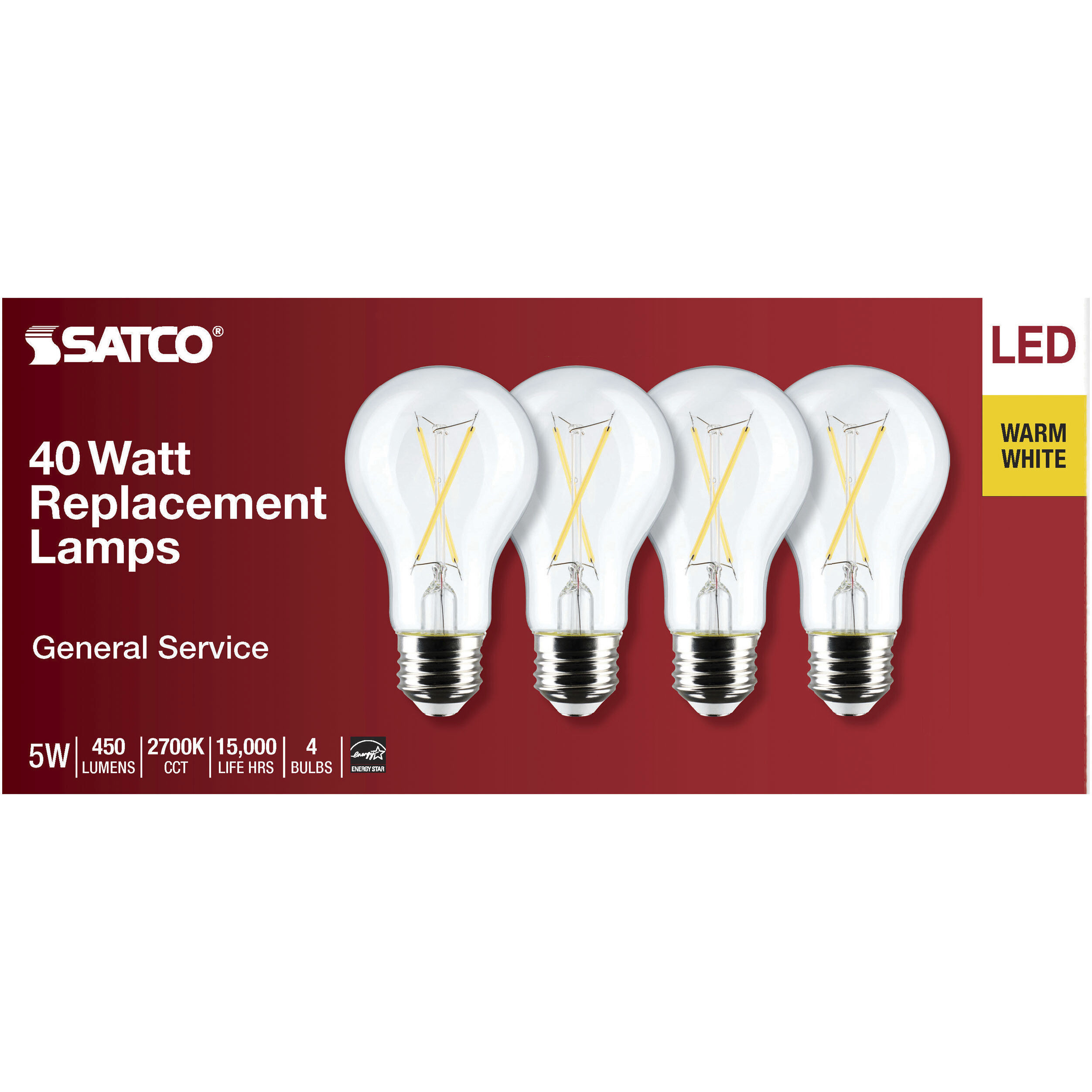 Lumos LED 5 watt 120 2700K Light Bulb, LED Filament