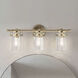 Brinley 3 Light 24 inch Champagne Bronze Bath Vanity Light Wall Light