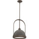 Atlas 1 Light 13.9 inch Ink and Dark Smoke Pendant Ceiling Light, Small