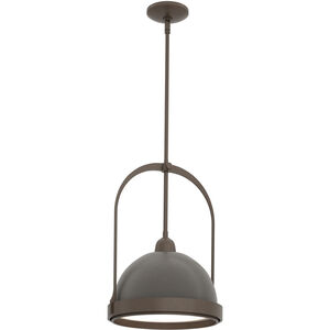 Atlas 1 Light 13.9 inch Ink and Dark Smoke Pendant Ceiling Light, Small