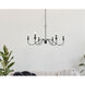Rohan 6 Light 42 inch Matte Black Chandelier Ceiling Light