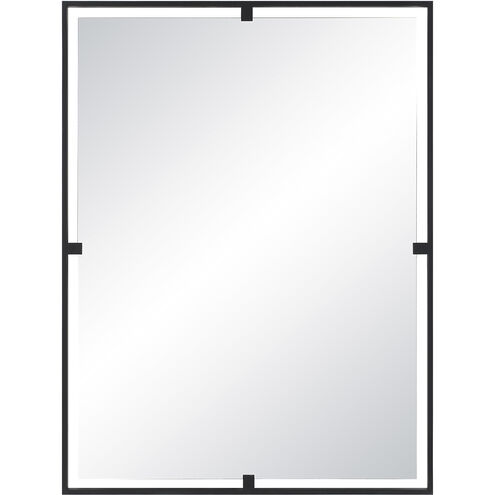 Marco 40 X 30 inch Matte Black Wall Mirror