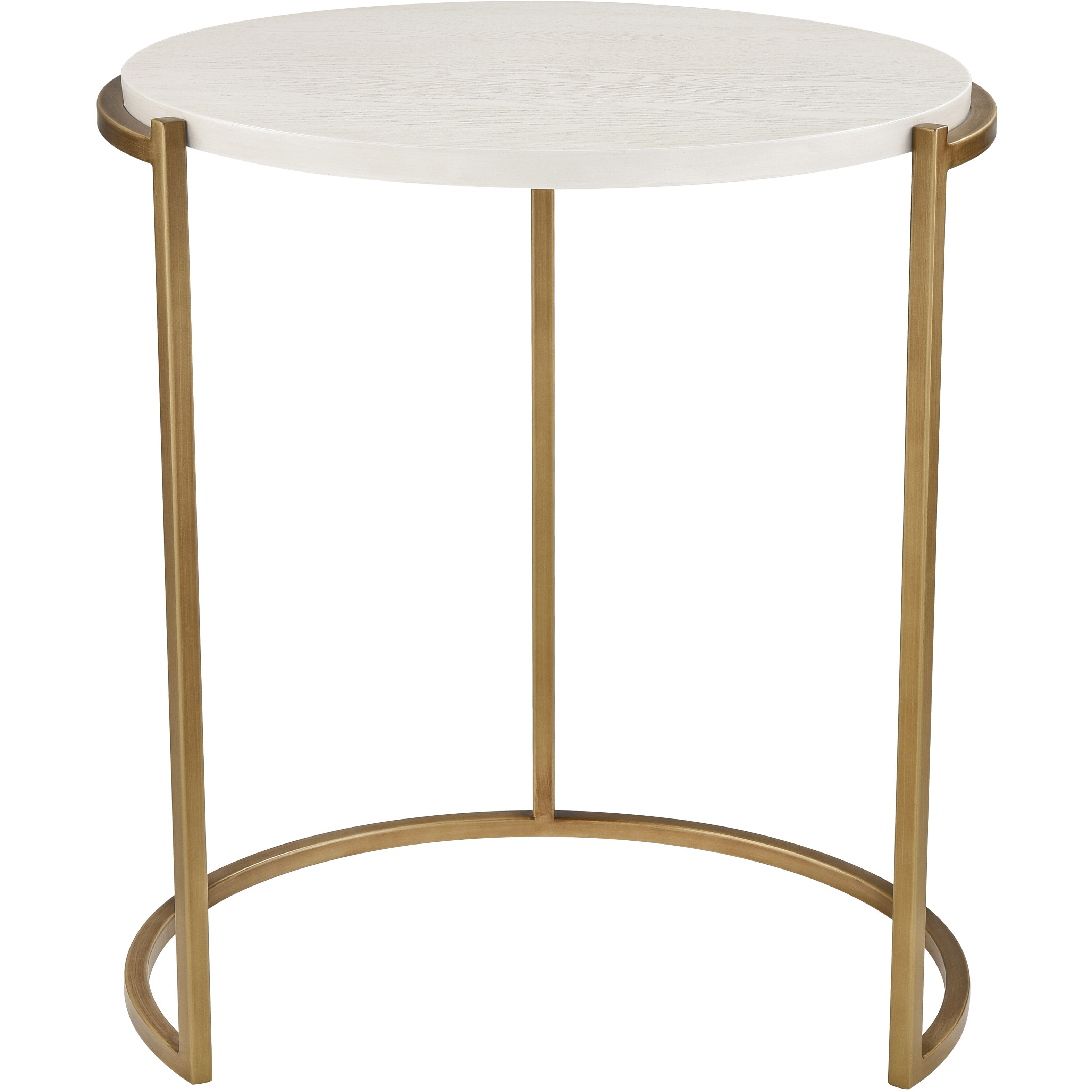 Solen 24.25 X 21.75 inch Aged Gold Accent Table