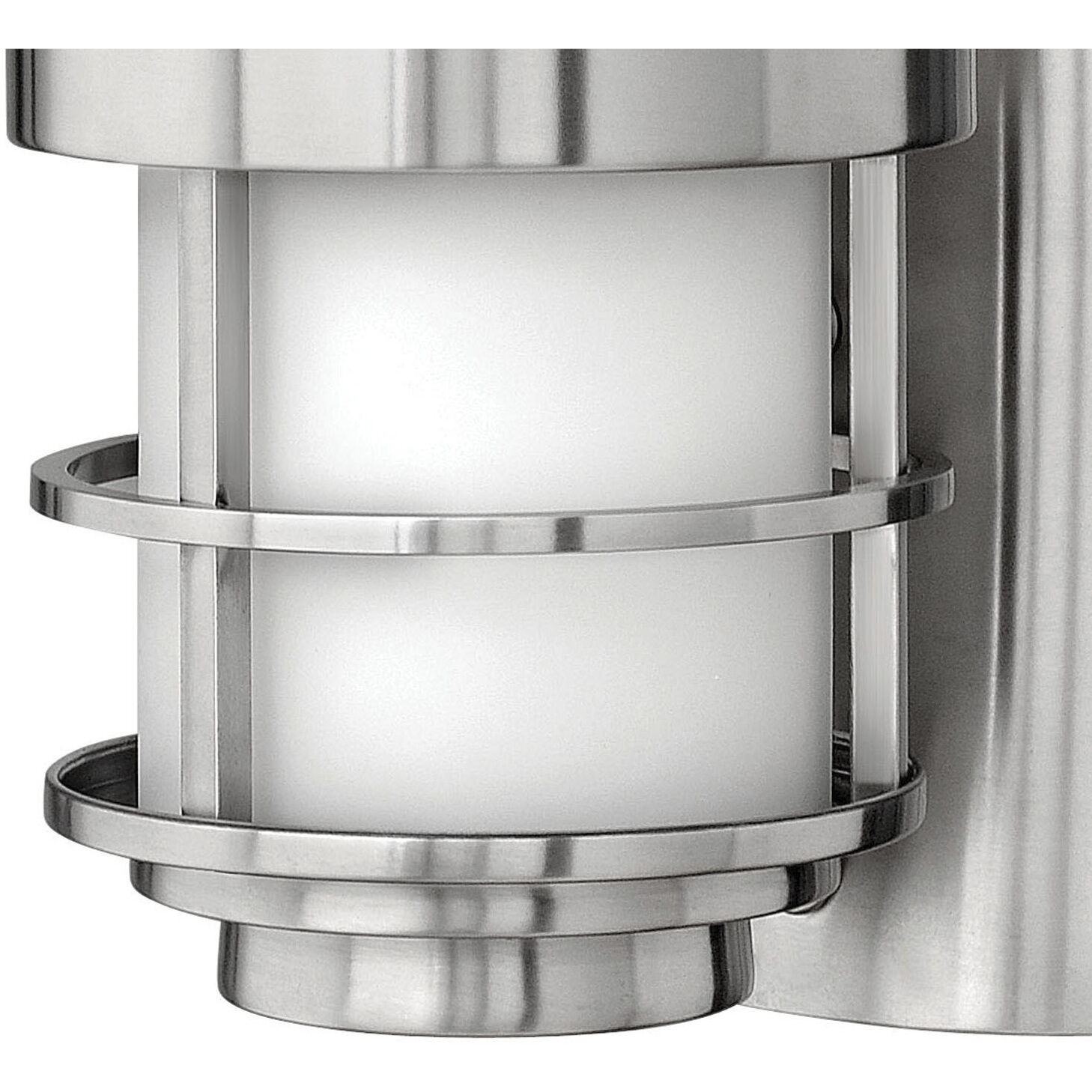 Saturn Outdoor Wall Mount Lantern in Stainless Steel, Small