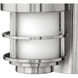 Saturn Outdoor Wall Mount Lantern in Stainless Steel, Small