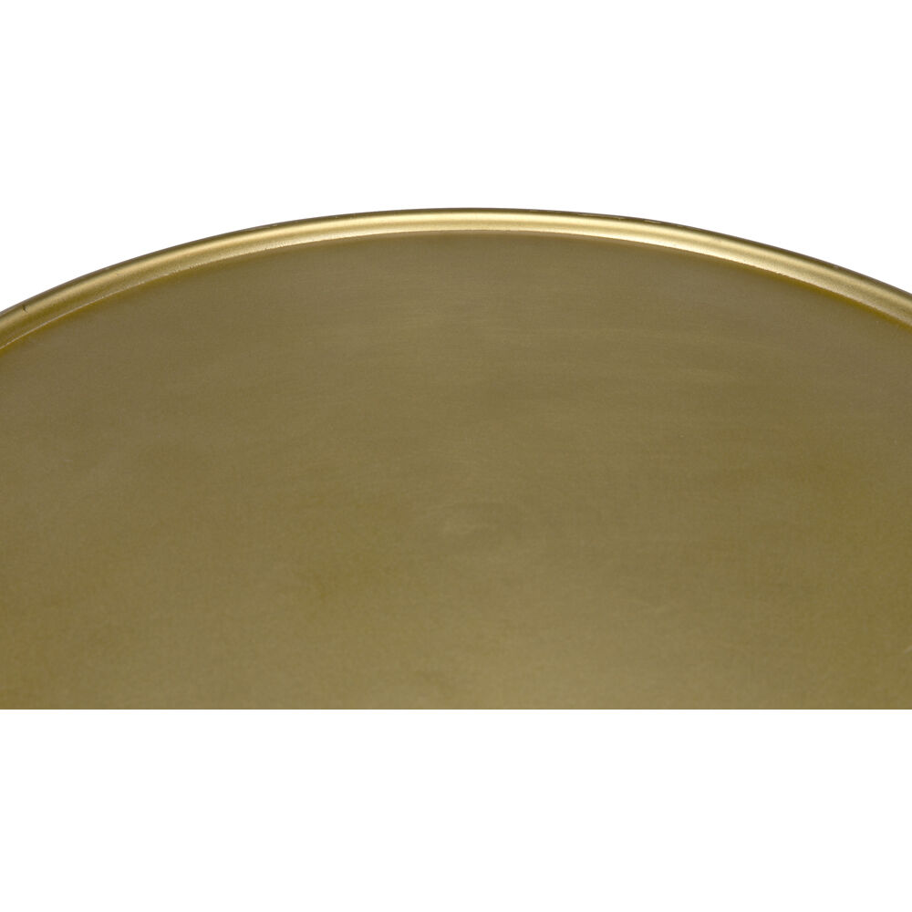 Hiro 17 X 17 inch Antique Brass Side Table, Short