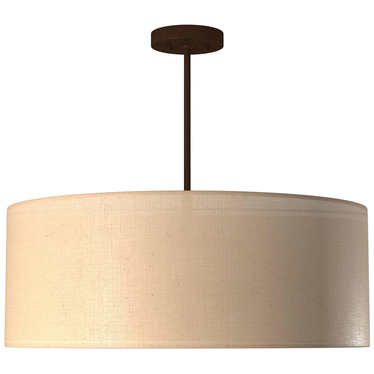 Textile LED 24 inch Dark Bronze Pendant Ceiling Light