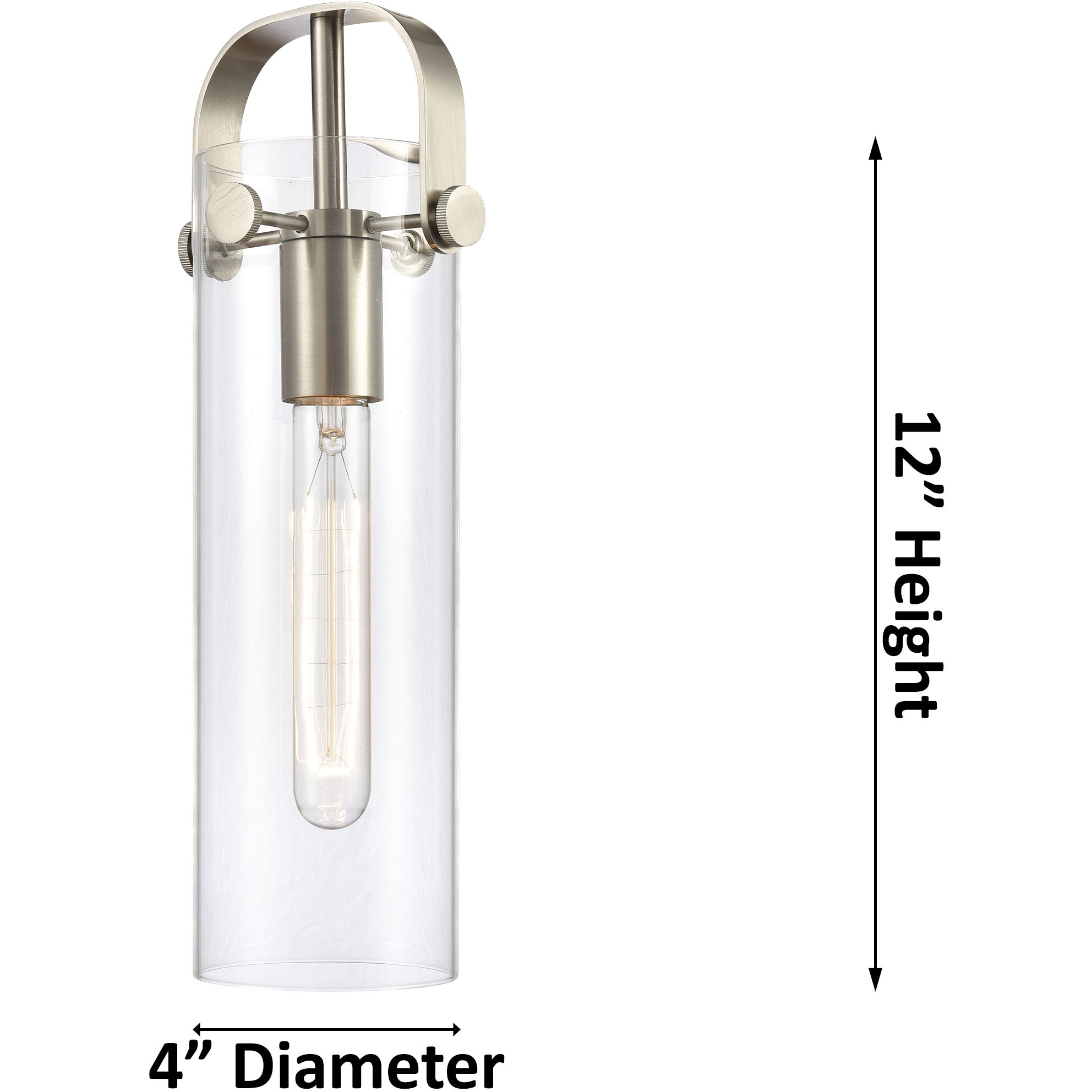 Downtown Urban Pilaster Armed Sconce Wall Light in Mercury, Champagne Bronze