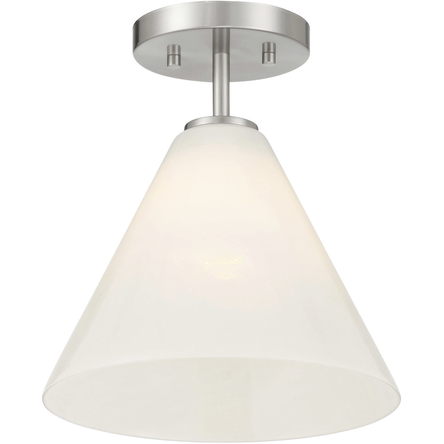 Blair 1 Light 10 inch Satin Nickel Mini-Pendant or Semi-Flush Ceiling Light